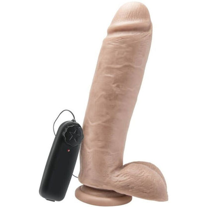 Get real - dildo 25,5 cm con palline vibratore skin