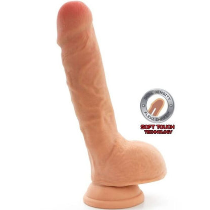 Get real - dildo a doppia densità pelle di 25,5 cm in pelle