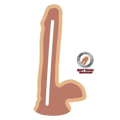 Get real - dildo a doppia densità pelle di 17 cm in pelle