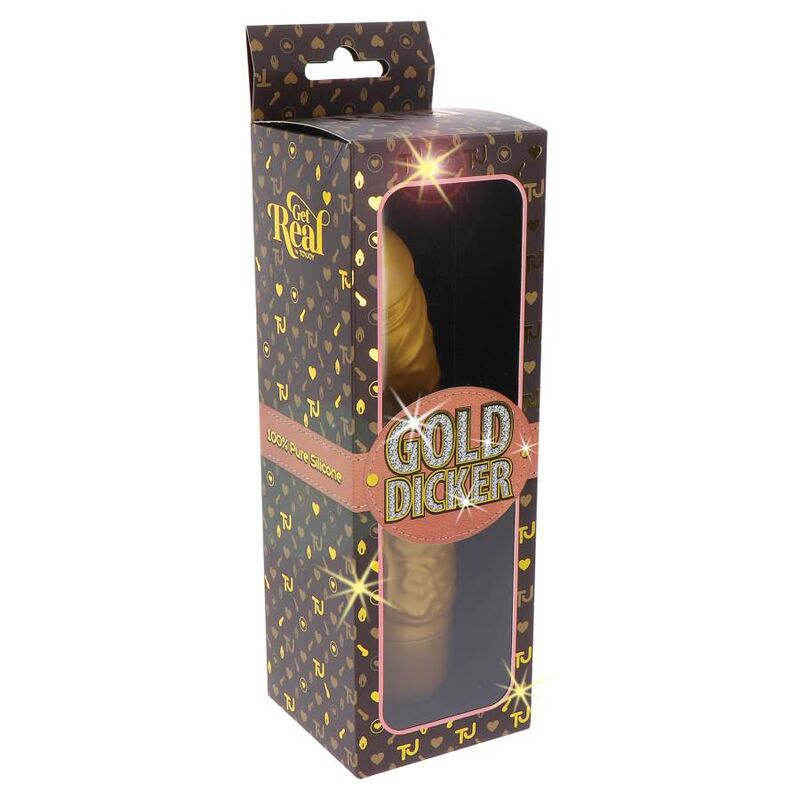 Diventa reale - vibratore originale gold dicker oro