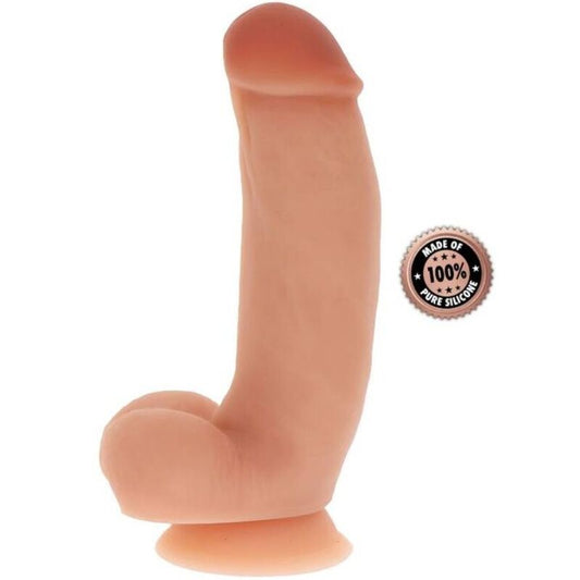 Get real - dildo in silicone 18 cm con pelle di pelle