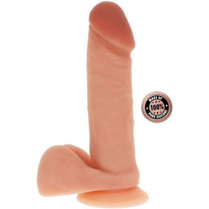 Get real - dildo in silicone 20,5 cm con pelle di pelle