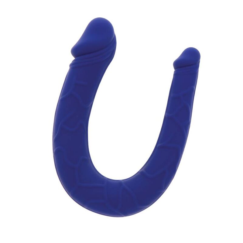 Ottieni reale - mini doppio dong realistico blu