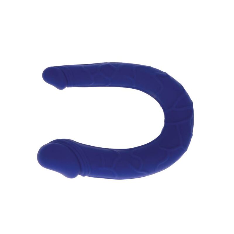 Ottieni reale - mini doppio dong realistico blu