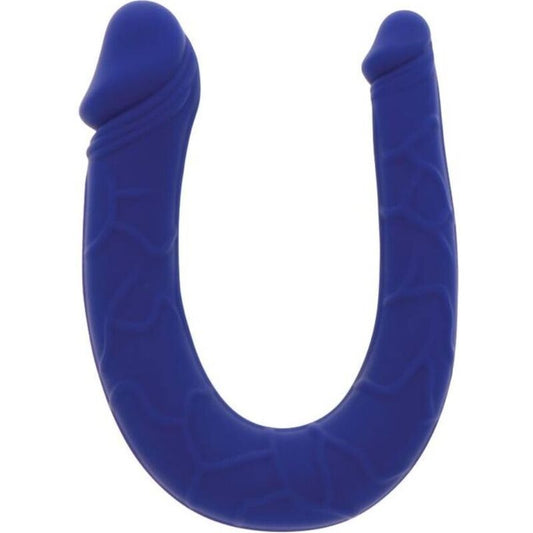 Ottieni reale - mini doppio dong realistico blu