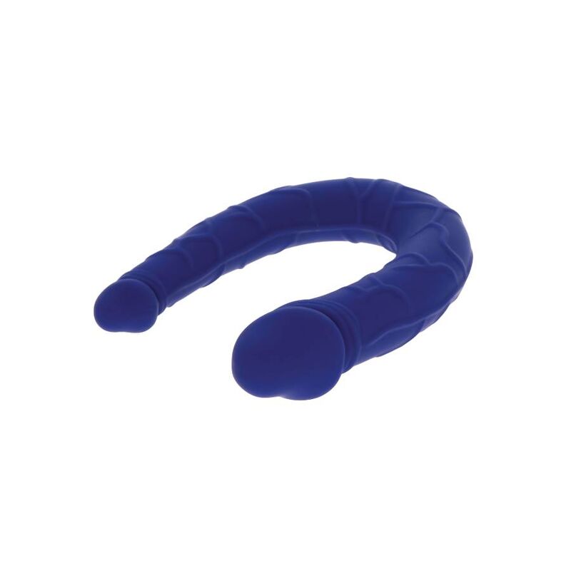 Ottieni reale - mini doppio dong realistico blu
