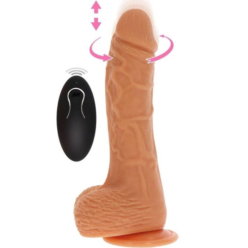 Diventa reale - pelle dildo vibrante rotante up&down