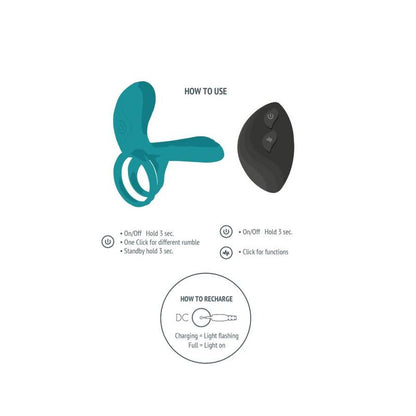 Xocoon - anello vibratore di coppia verde