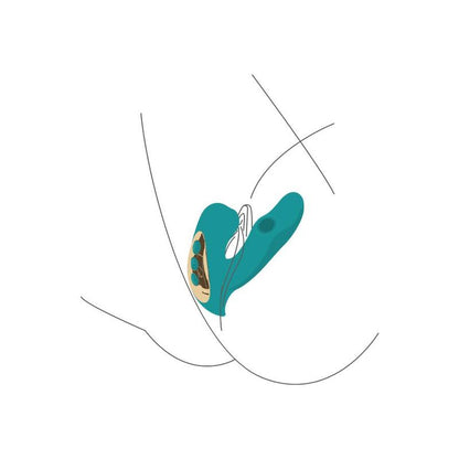 Sucette clitoridienne + Point G Xocoon Eternal Love vibe Vert