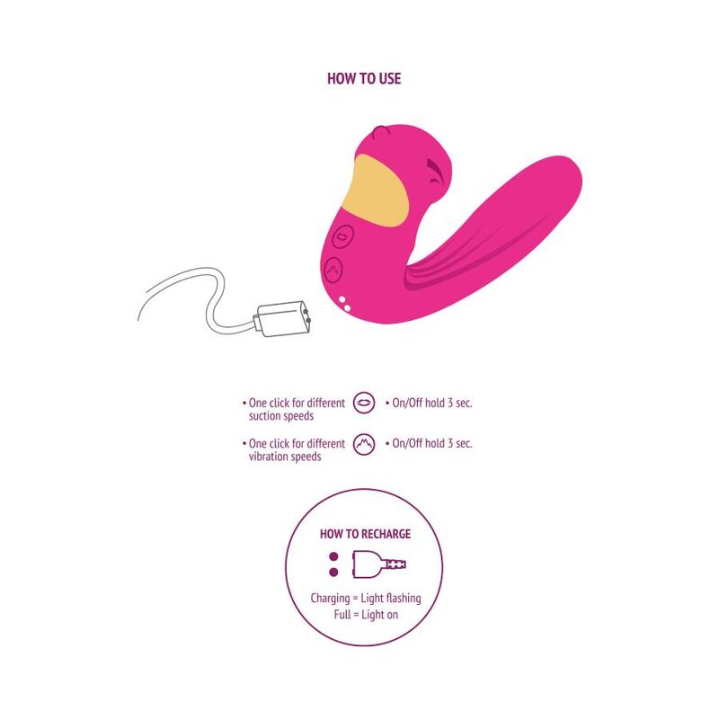 Suce clitoris Xocoon Celestial love fuchsia
