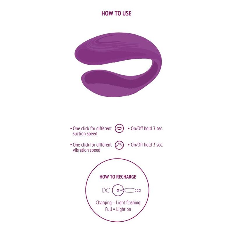 Xocoon - vibratore di coppia bound love viola