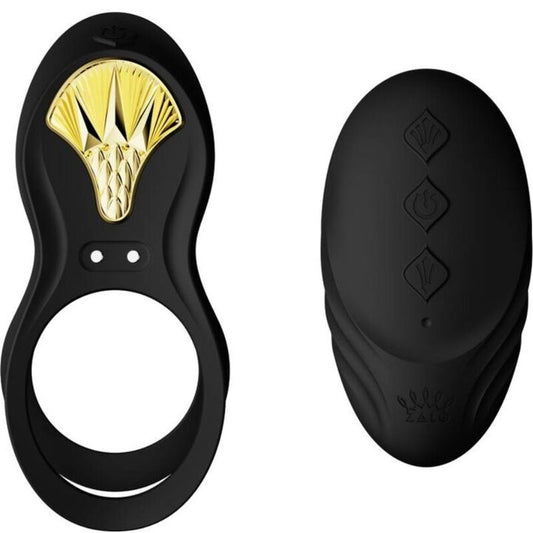 Anelli vibranti e stimolazione punto G Zalo bayek nero con telecomando