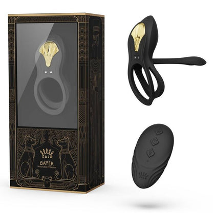 Anelli vibranti e stimolazione punto G Zalo bayek nero con telecomando