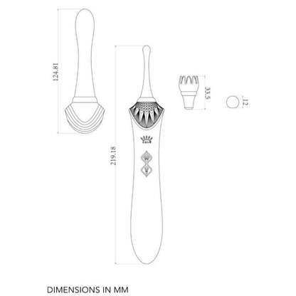 Zalo - bess 2 clitoral massager black