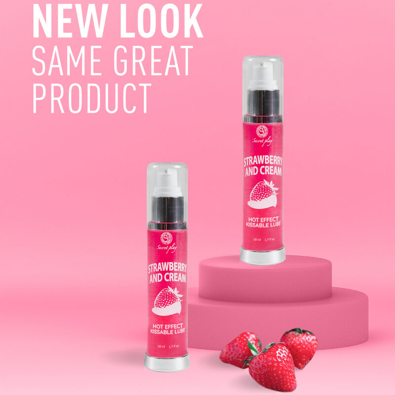 Secretplay lubricante 2-1 efecto calor fresa&nata 50ml