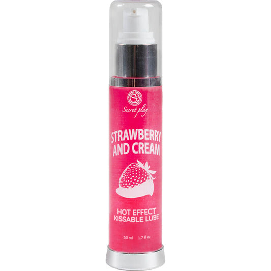 Secretplay lubricante 2-1 efecto calor fresa&nata 50ml