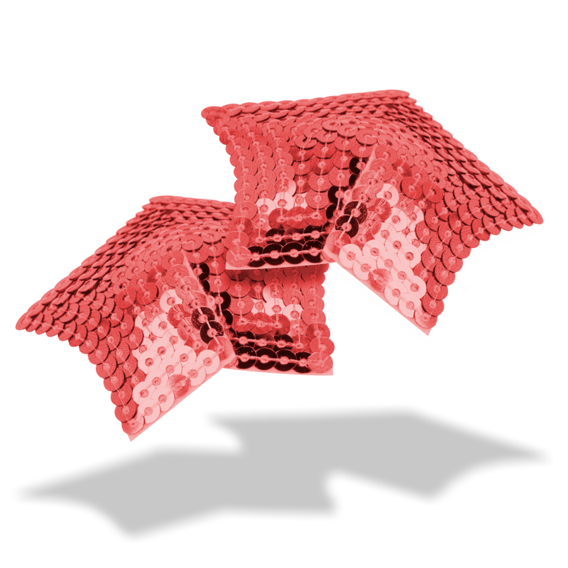 Ohmama fetish - copri capezzoli a stella con paillettes rosse