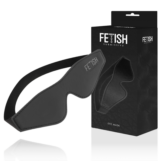 Fetish submissive antifaz cuero vegano