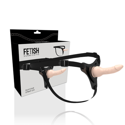 Strap-on dildo Fetish submissive Harness 16cm carne realistico