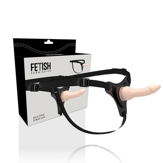 Strap-on dildo Fetish submissive Harness 16cm carne realistico