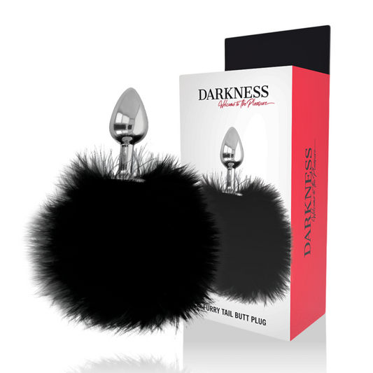 Darkness extra feel bunny tail buttplug  7cm