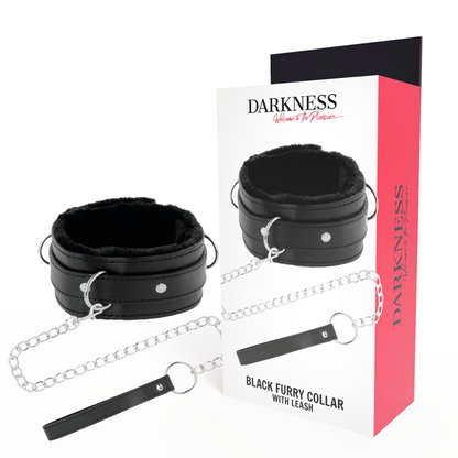 Darkness padded metal locking posture collar