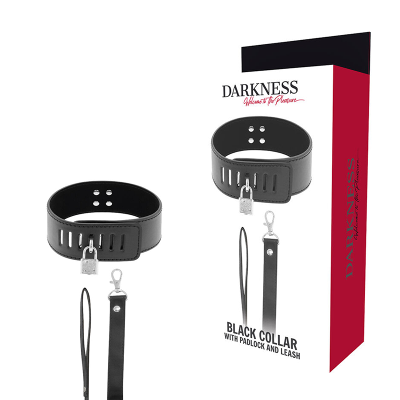 Dark ness locking posture collar - black