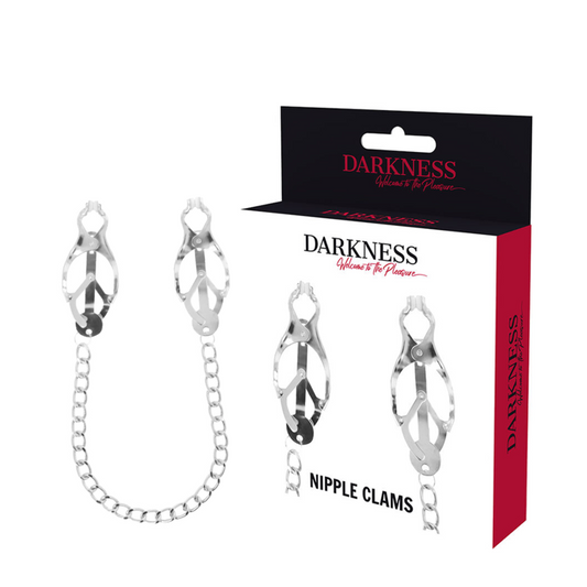 Darkness nipple clamps  with chain