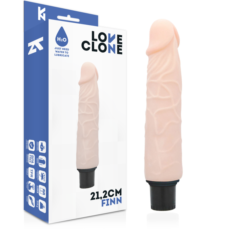 LOVECLONE - VIBREUR AUTOLUBRIFIANT FINN 21.2 CM -O- 3.8 CM