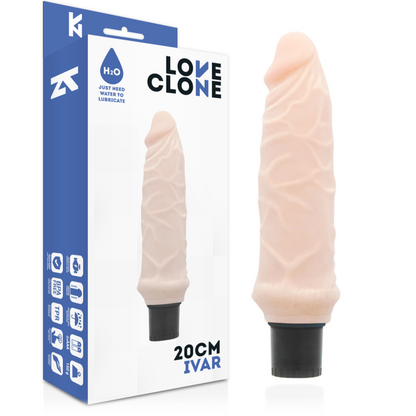 LOVECLONE - IVAR VIBREUR AUTO-LUBRIFIANT 20 CM -O- 3.7 CM