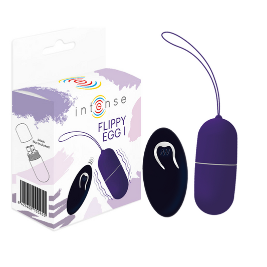 INTENSE - FLIPPY I HUEVO VIBRADOR CON CONTROL REMOTO MORADO