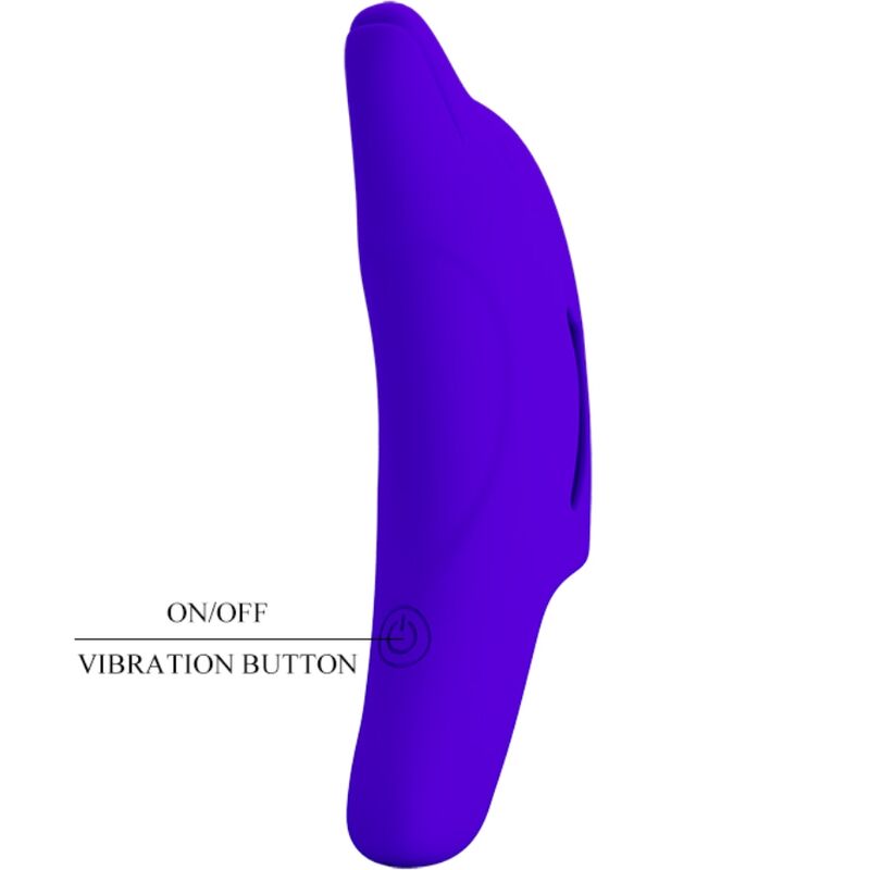 Pretty Love - delphini puissant stimulateur de doigt bleu foncé