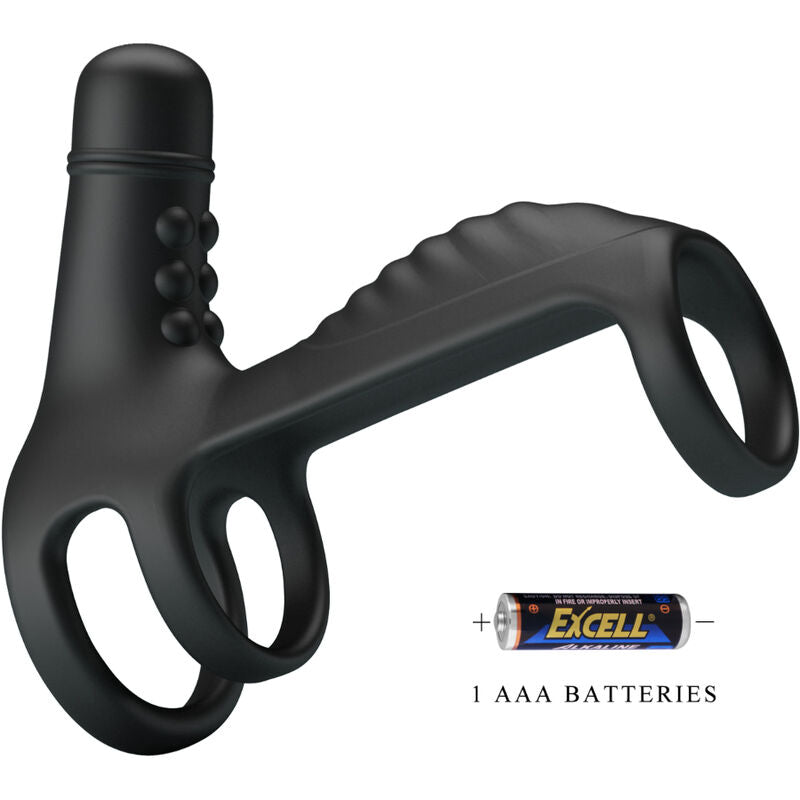 Anello vibrante multifunzione Pretty love vibrating penis sling nero