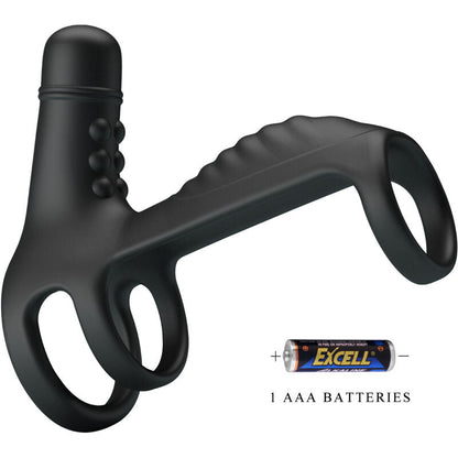 Anello vibrante multifunzione Pretty love vibrating penis sling nero