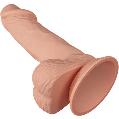 Bellissimo incontro zebulon dildo realistico e flessibile 19,4 cm - carne