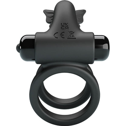Pretty love - vibratore a doppio anello con stimolatore nero