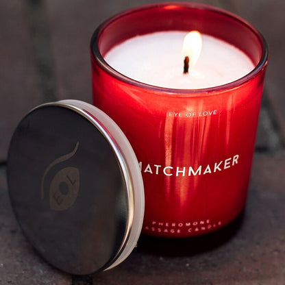 Eye of love - matchmaker candela da massaggio con diamante rosso attract him 150ml