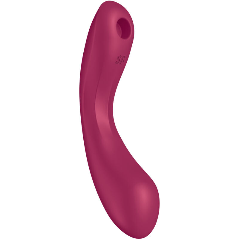 Succhia clitoris et vibromasseur point G Satisfyer Curve Trinity 1 rouge