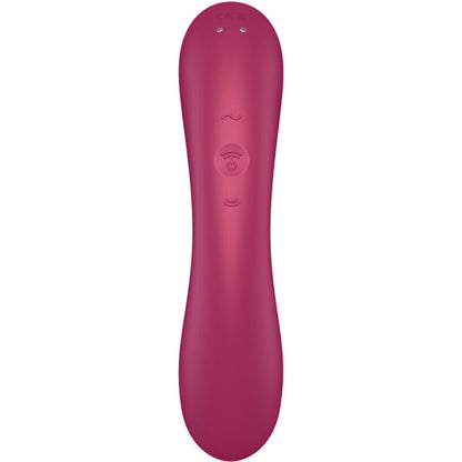 Succhia clitoris et vibromasseur point G Satisfyer Curve Trinity 1 rouge