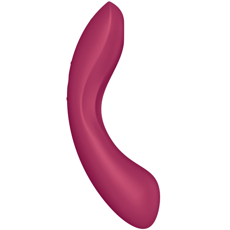 Succhia clitoris et vibromasseur point G Satisfyer Curve Trinity 1 rouge