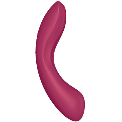 Succhia clitoris et vibromasseur point G Satisfyer Curve Trinity 1 rouge