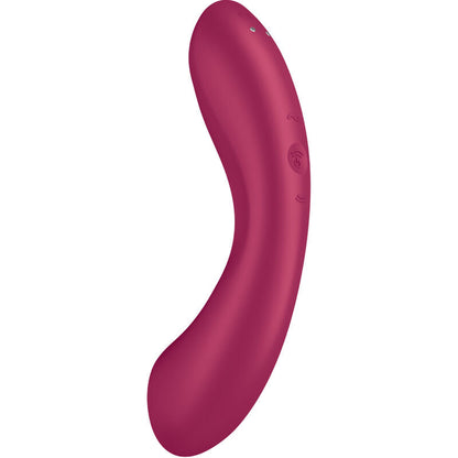 Succhia clitoris et vibromasseur point G Satisfyer Curve Trinity 1 rouge