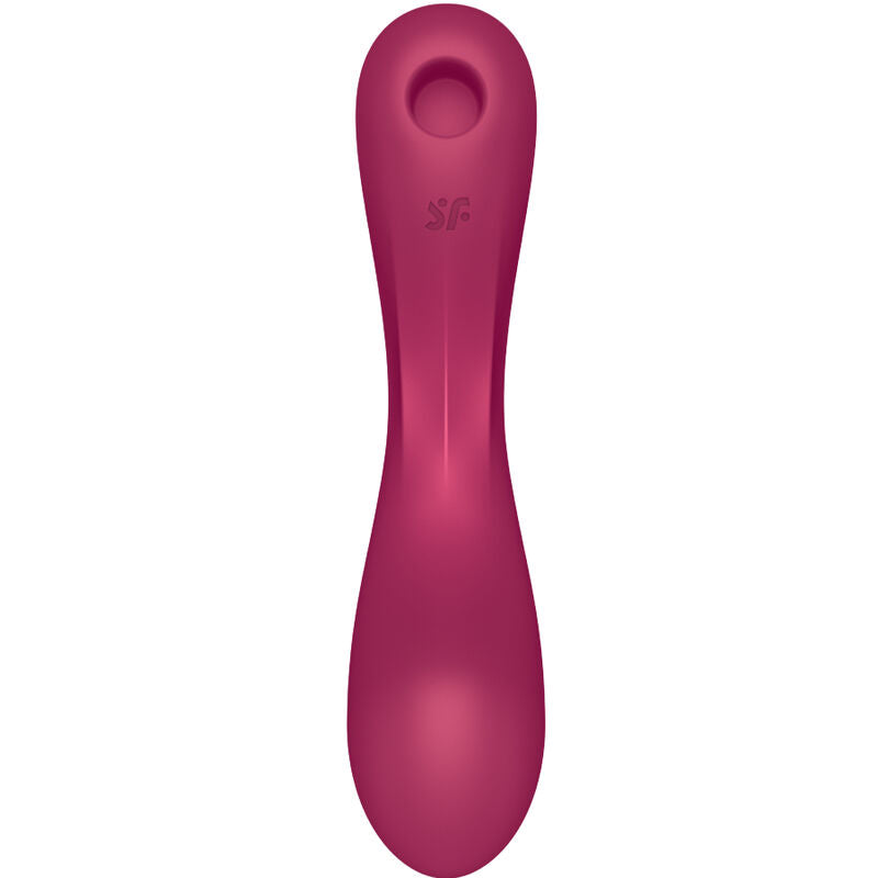 Succhia clitoris et vibromasseur point G Satisfyer Curve Trinity 1 rouge