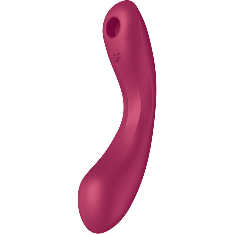 Succhia clitoris et vibromasseur point G Satisfyer Curve Trinity 1 rouge