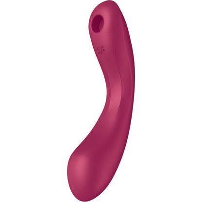 Succhia clitoris et vibromasseur point G Satisfyer Curve Trinity 1 rouge