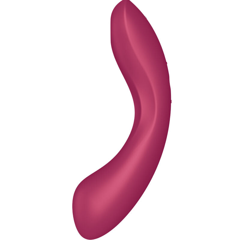 Succhia clitoris et vibromasseur point G Satisfyer Curve Trinity 1 rouge
