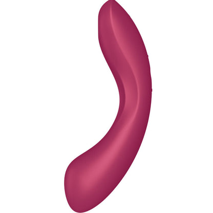 Succhia clitoris et vibromasseur point G Satisfyer Curve Trinity 1 rouge