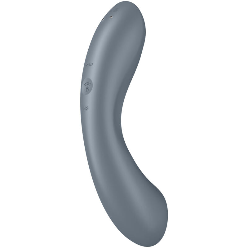 Succhia clitoride e vibratore punto g Satisfyer Curve Trinity 1 grigio