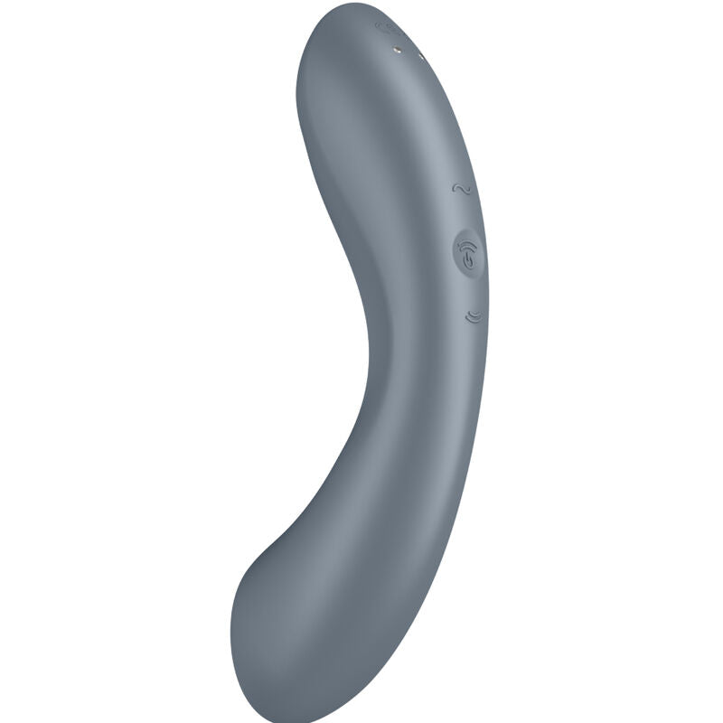 Succhia clitoride e vibratore punto g Satisfyer Curve Trinity 1 grigio