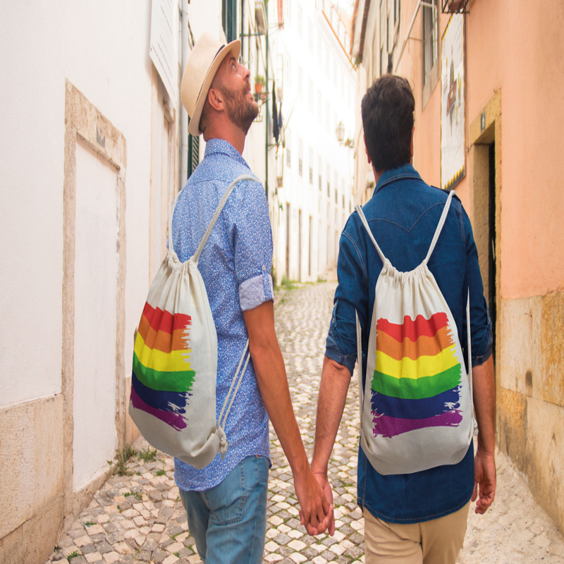 Pride - zaino bandiera lgbt in cotone